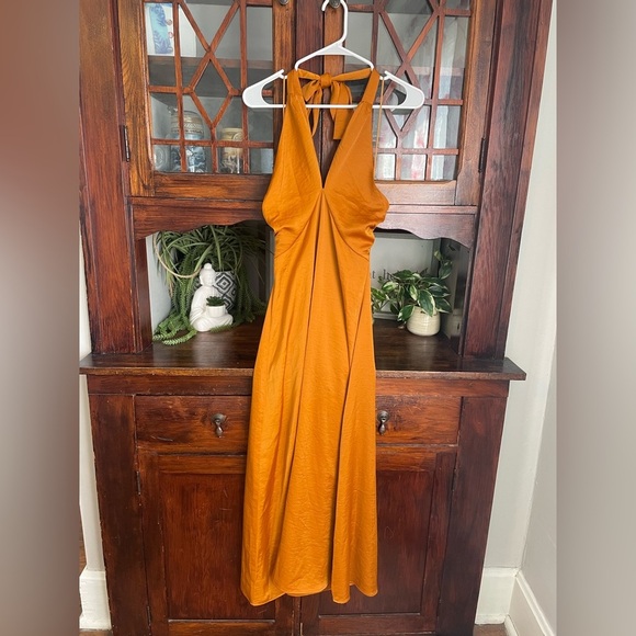 House of Harlow 1960 Orange Backless Dress - Picture 1 of 4